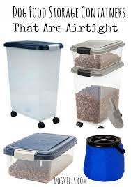 6 dog food storage containers that are