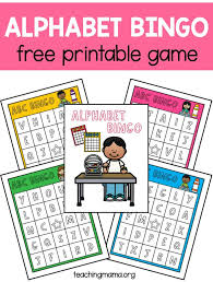 Looking for a super fun way to learn the alphabet? Alphabet Bingo Game Teaching Mama