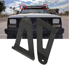 Us 19 58 11 Off Pair Led Light Bar Mounting Brackets 50 Inch Curved For Jeep Cherokee Xj 1984 2001 In Car Light Accessories From Automobiles