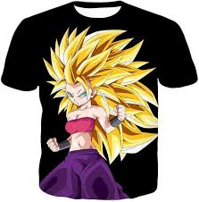 Buy official licensed beebom t shirts and other funky merchandise online in india exclusively at the souled store. Dragon Ball Super Cool Saiyan Caulifla Super Saiyan 3 Black T Shirt Otakuform