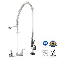 Pre Rinse Kitchen Faucet Wall Mounted