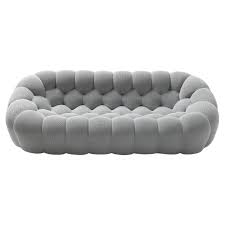 superb bubble sofa in gray fabric by