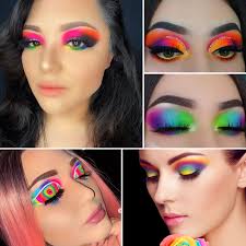 rainbow eyeshadow palette colorful