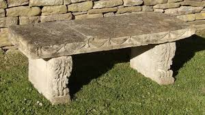 antique stone garden seat holloways
