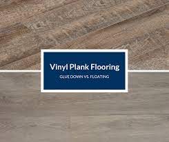 glue down vinyl flooring planks vs