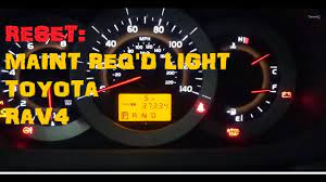 Toyota Rav4 Maintenance Required Light Reset - YouTube