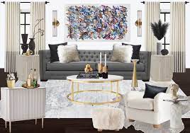 grey modern living room design