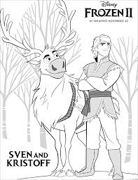 Get ready for the sequel, frozen 2 with these fun printable activities. Frozen 2 Sven Kristoff Frozen 2 Kids Coloring Pages