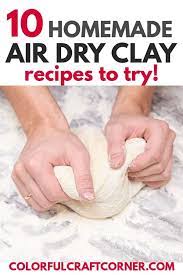 homemade air dry clay recipes