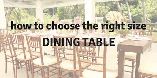 Dining Table Dimensions How To Choose