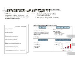 Business Plan Executive Overview Graph