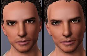 sims face contouring and defining makeup