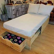 100 Diy Recycled Pallet Bed Frame