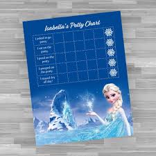Digital Disney Frozen Potty Training Chart High Res Jpg Files Instant Download Ready To Print Disney Rewards Tracker