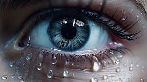 ai image a close up of a crying eye