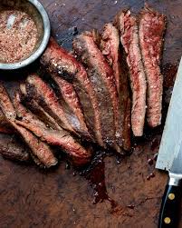 grilled flank steak with chile rub