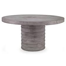round stone outdoor dining table