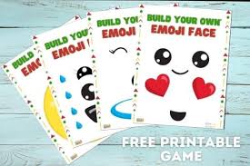own emoji face game free printable