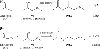 a esterification reaction catalyzed by
