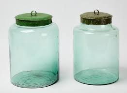 Glass Storage Jars Tin Lids