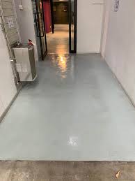 epoxy floor bathroom toilet concrete