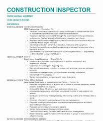 Construction Inspector Resume Sample Inspector Resumes