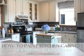 how to paint kitchen cabinets a step