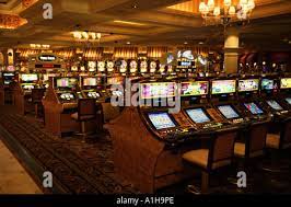 Slot Machines at the Bellagio Casino, Las Vegas Nevada Stock Photo - Alamy