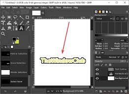 border to text in gimp