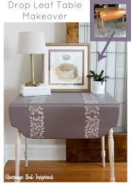 Chalk Painted Drop Leaf Table Makeover