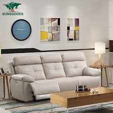 Elegant 3 Seater Sofa Recliner Leather