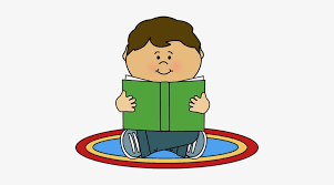 carpet clipart rug kid reading clip