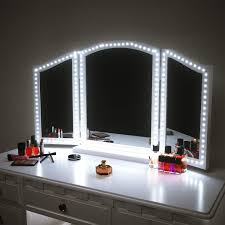 Led Vanity Mirror Lights For Makeup Dressing Table Vanity Set 13ft Flexible Led Light Strip Kit 6000k Daylight White With Dimmer And Power Supply Diy