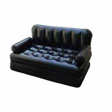 black air filled sofa bed plasto rubber