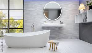3d Render Of Modern Bathroom With