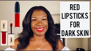 4 must have red lipsticks for dark skin