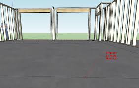 sloped garage floor sketchup