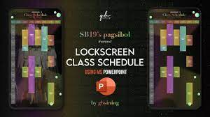 easy cl schedule lockscreen using