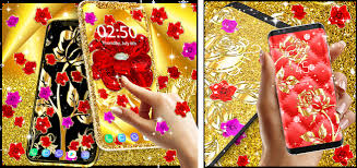 gold rose live wallpaper apk