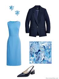 how to wear a blue dress 10 ideas