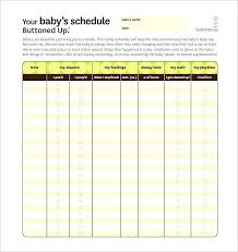 Baby Routine Template Dietetica Info