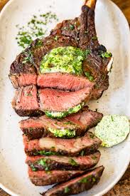 grilled tomahawk steak with herb er