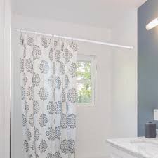 steel adjule shower curtain rod