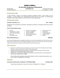 Resume  rd person or  st person