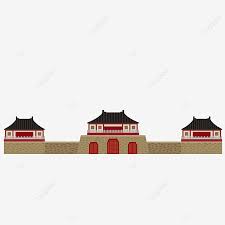 Chinese Ancient Building Vector Art Png