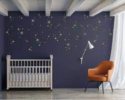 Sparkly Starburst Vinyl Wall Decals Mid