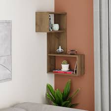 Decortie Part Modern Corner Shelf 82cm