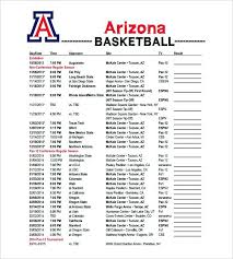 Basketball Schedule Template Free Word Excel Format Lesson Plans For