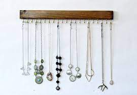 Wall Mount Jewelry Organizer Necklace