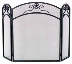Wrought Iron Arched Fireplace Screen